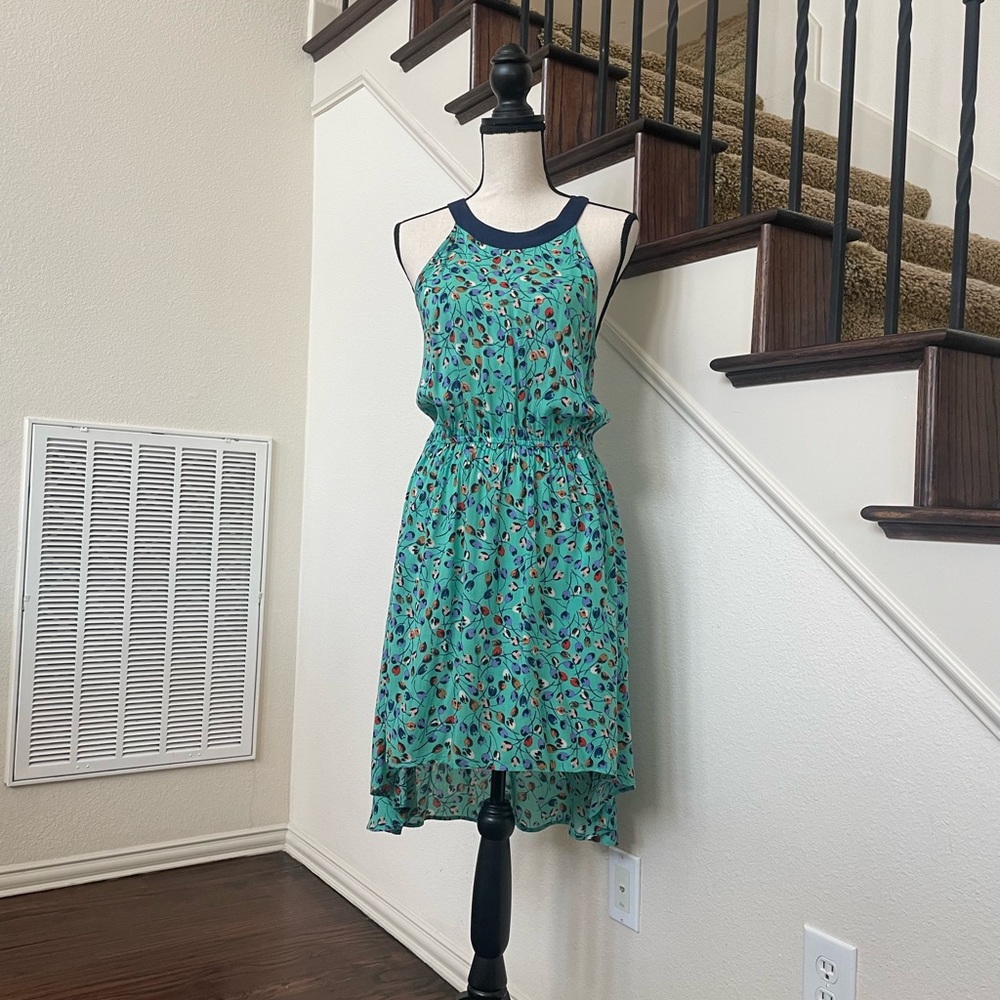 Anthropologie Lilky High-Low,flirty flower patterned dress,bright colors,Size M